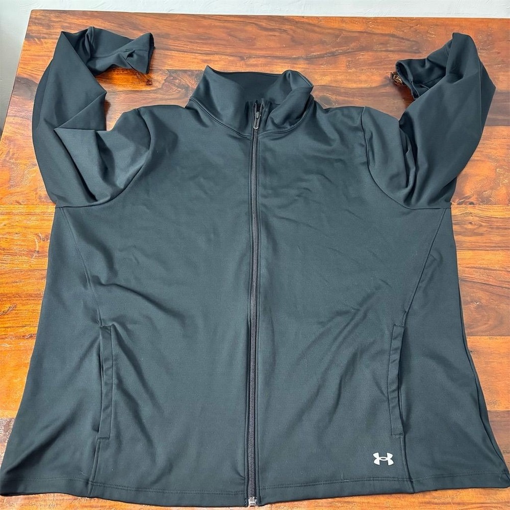 Under Armour Women's Full-Zip Jacket Black Size 2XL Lightweight